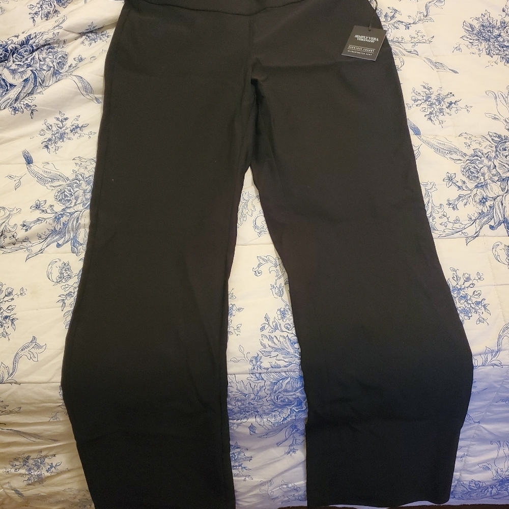 Simply Vera by Vera Wang Everyday Luxury Black Ultra Stretch Bootcut pants